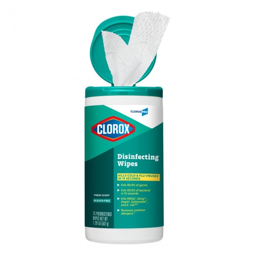 Clorox Hospital Grade Fresh Scent Disinfecting Wipes 75 wipes Impact