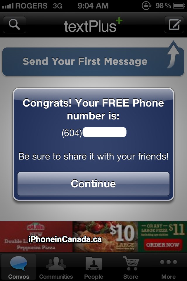 textPlus Update Brings Free Phone Numbers to Canada for Unlimited