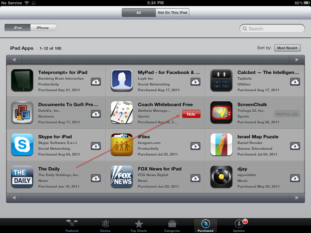 How To Hide / Unhide Your App Store Purchases In iOS [Guide] iPhone