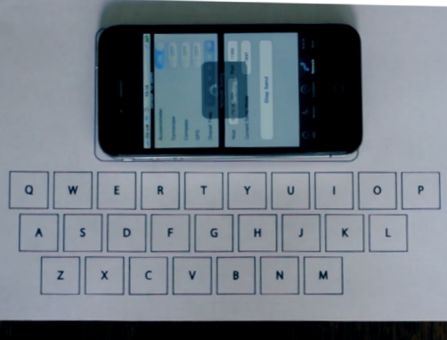 The 'Vibrative' iPhone Virtual Keyboard Uses Vibration to Detect Typing