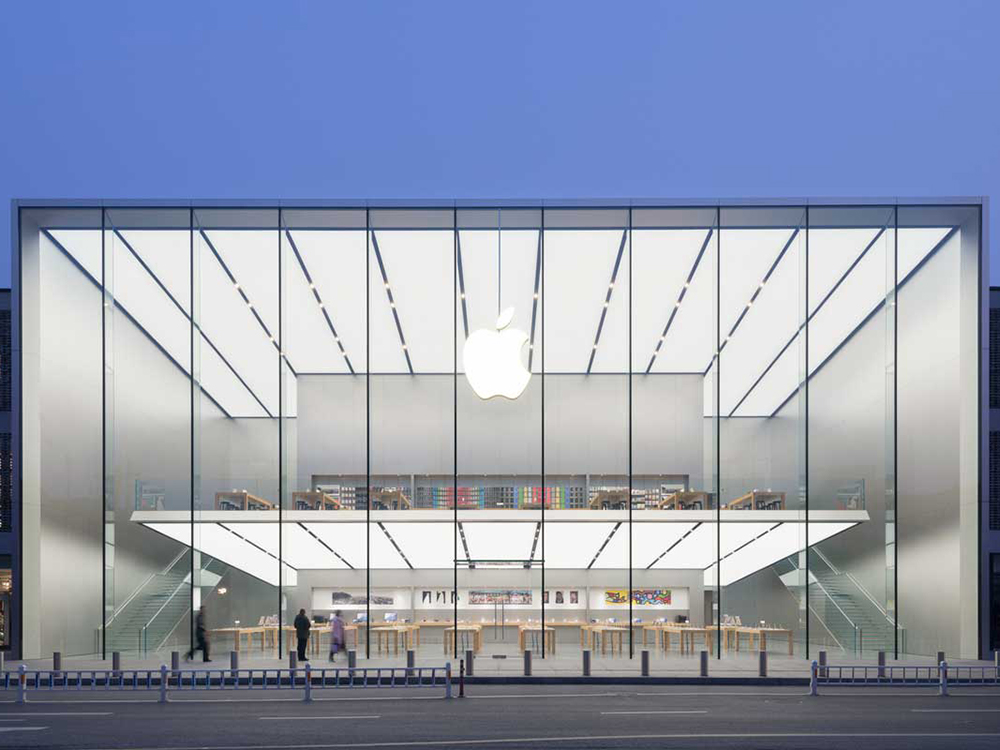 Apple's Newest Store in China is a 50Foot Tall Minimal Glass Box [PICS