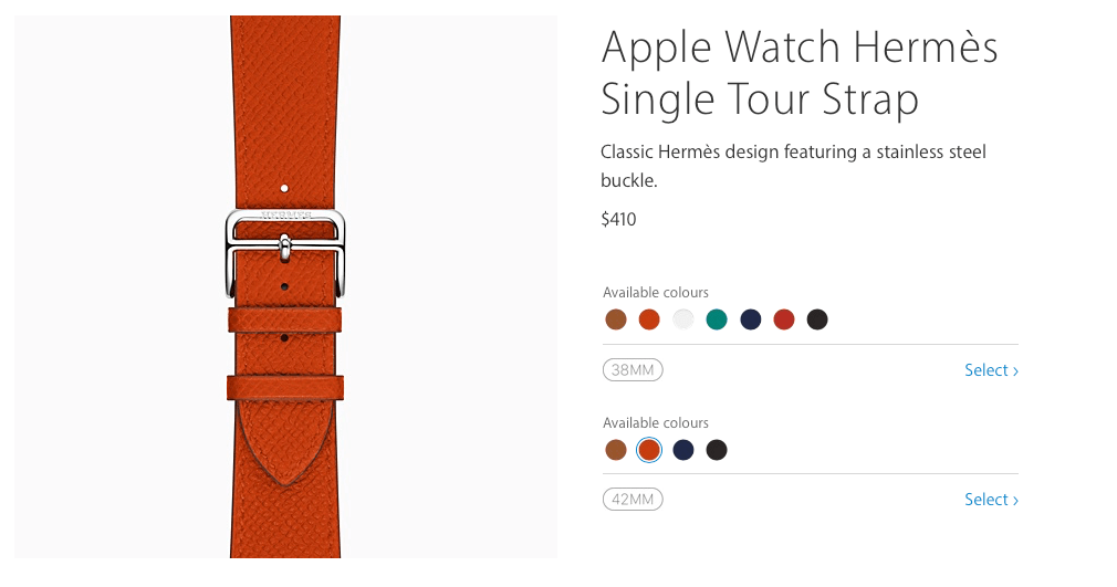 Apple Begins Selling Apple Watch Hermès Bands Separately Through Online