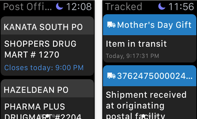 Canada Post for iOS Launches Apple Watch App, Debuts Pickup Barcode iPhone in Canada Blog