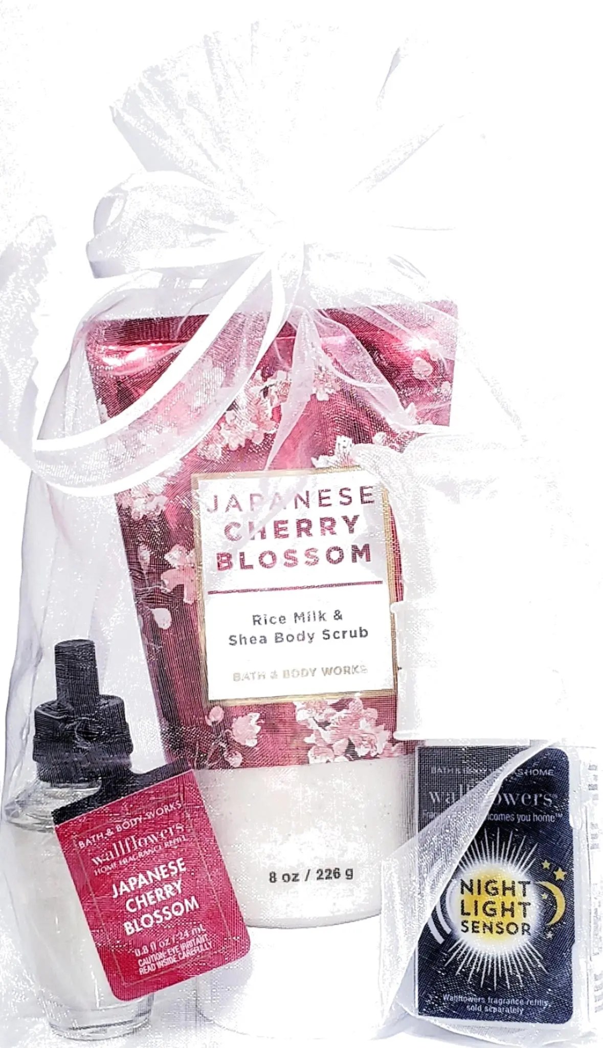 Japanese Cherry Blossom Sugar Scrub, Wallflower Plug & Bulb Factory