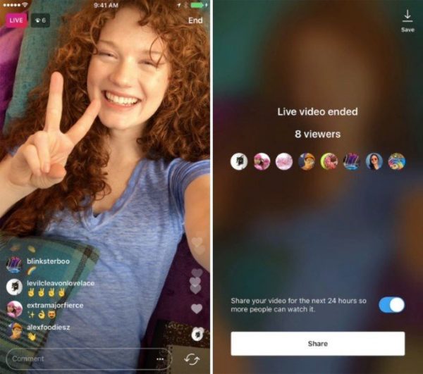 Replay Live Videos for 24 hours in Instagram Stories