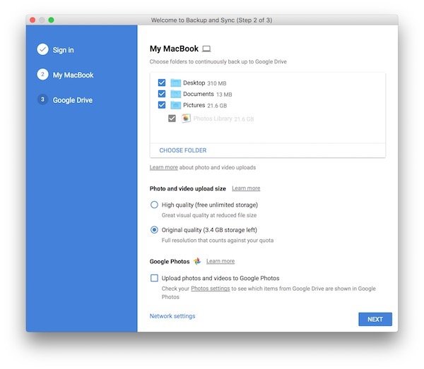 Google Backup and Sync is now available for Mac and Windows