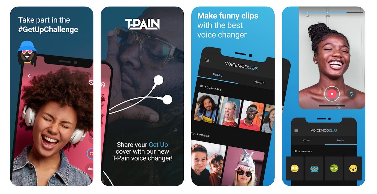 Voicemod Clips is now available on iOS with new Tpain voice and Getup