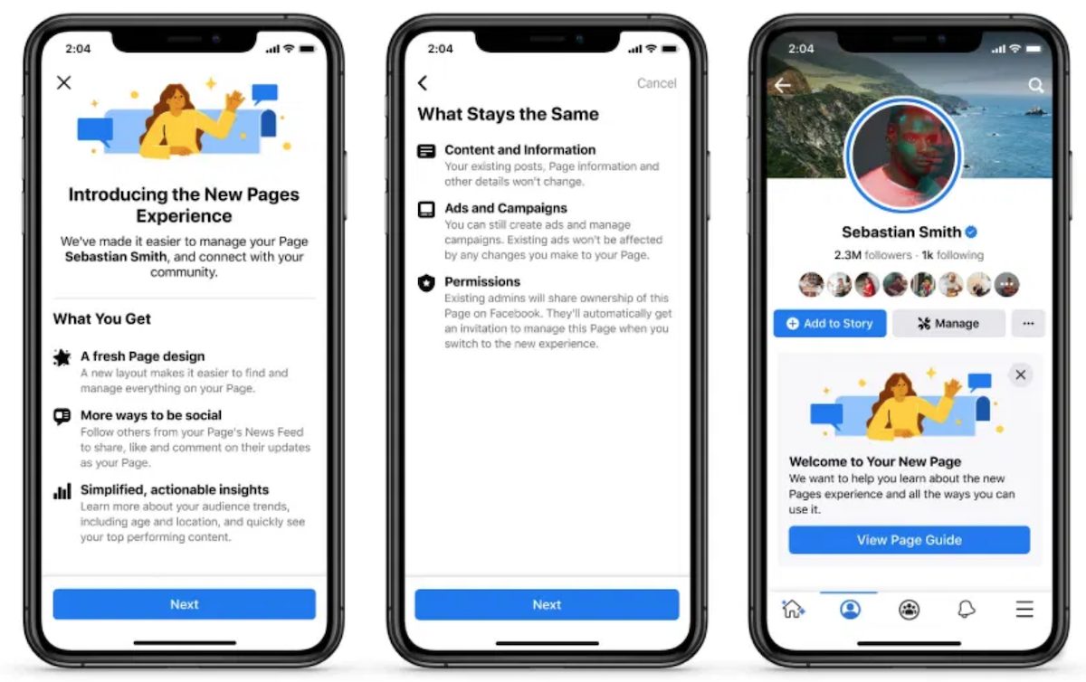 Facebook Pages redesigned with a simpler UI, News Feed, no ‘Like
