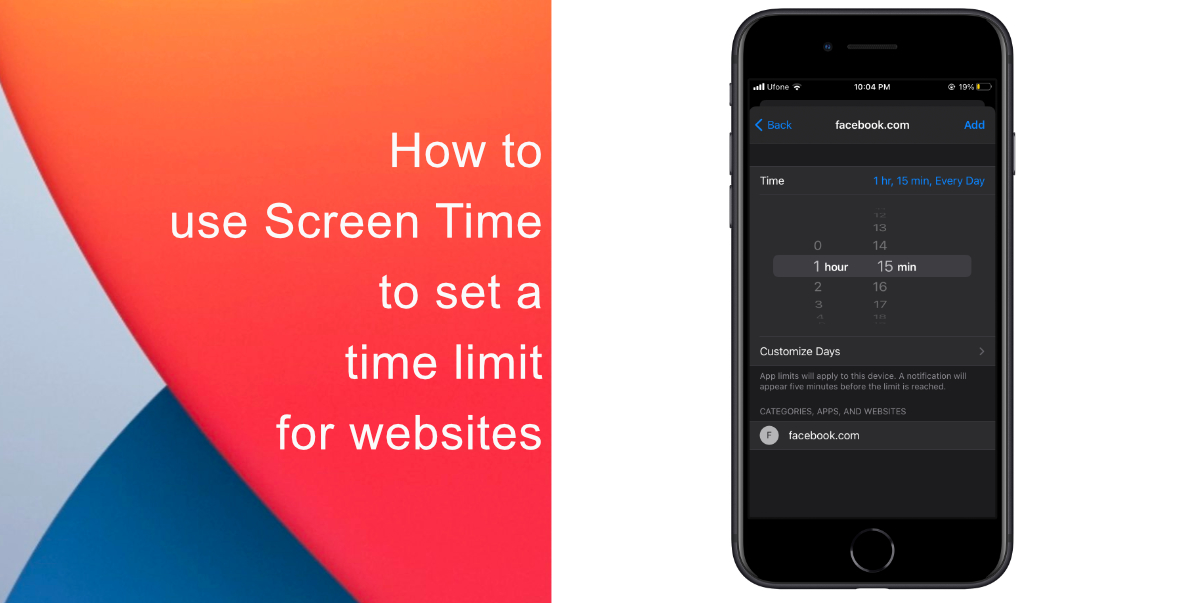 How to use Screen Time to set a time limit for websites on iPhone and