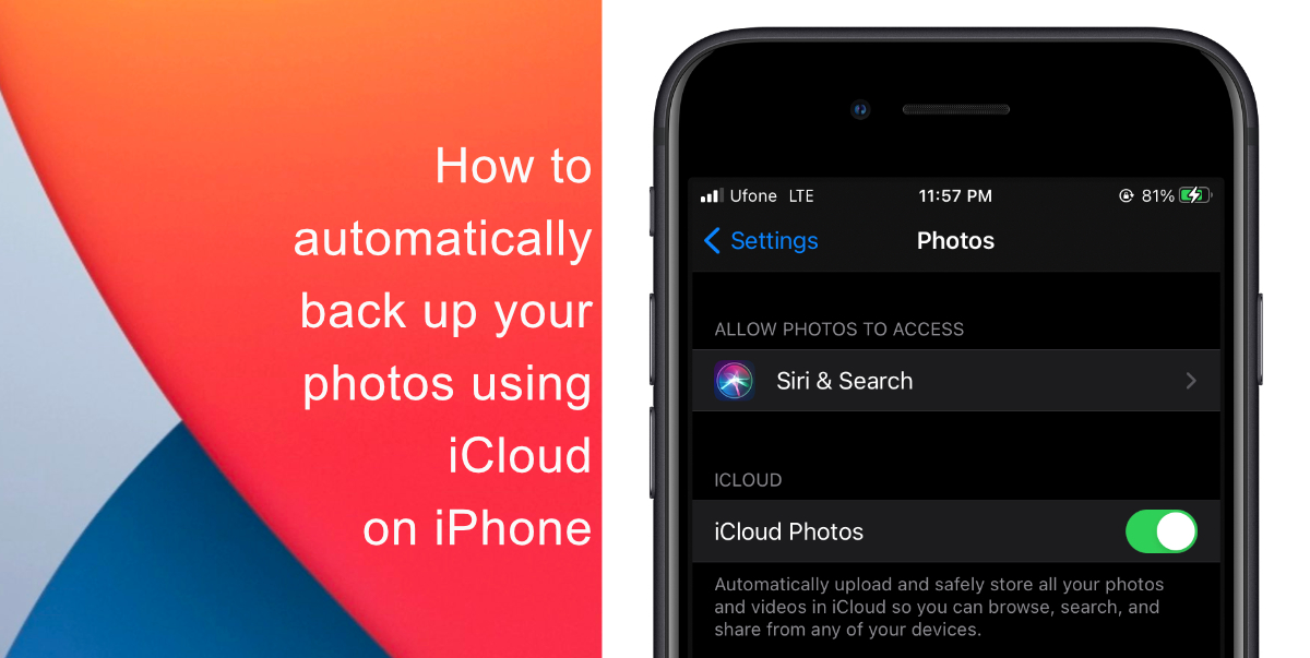 How to automatically back up your photos using iCloud on iPhone