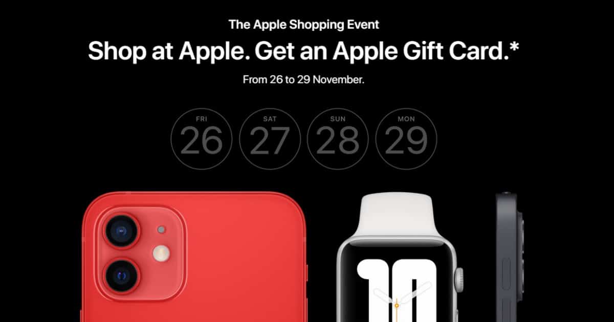 Apple Store Black Friday deals now live, free gift card with select