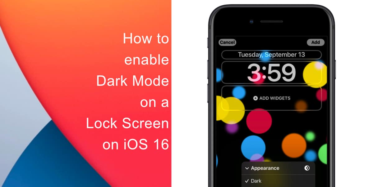 Want to enable Dark Mode on a Lock Screen wallpaper on iOS 16? Here’s