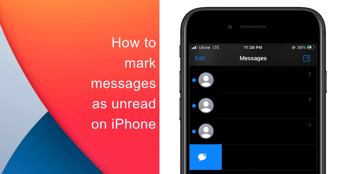How to mark messages as unread on iPhone