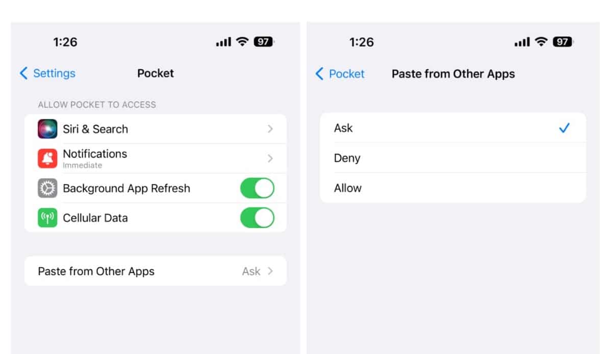 iOS 16.1 improves ‘copyandpaste’ feature with new perapp settings