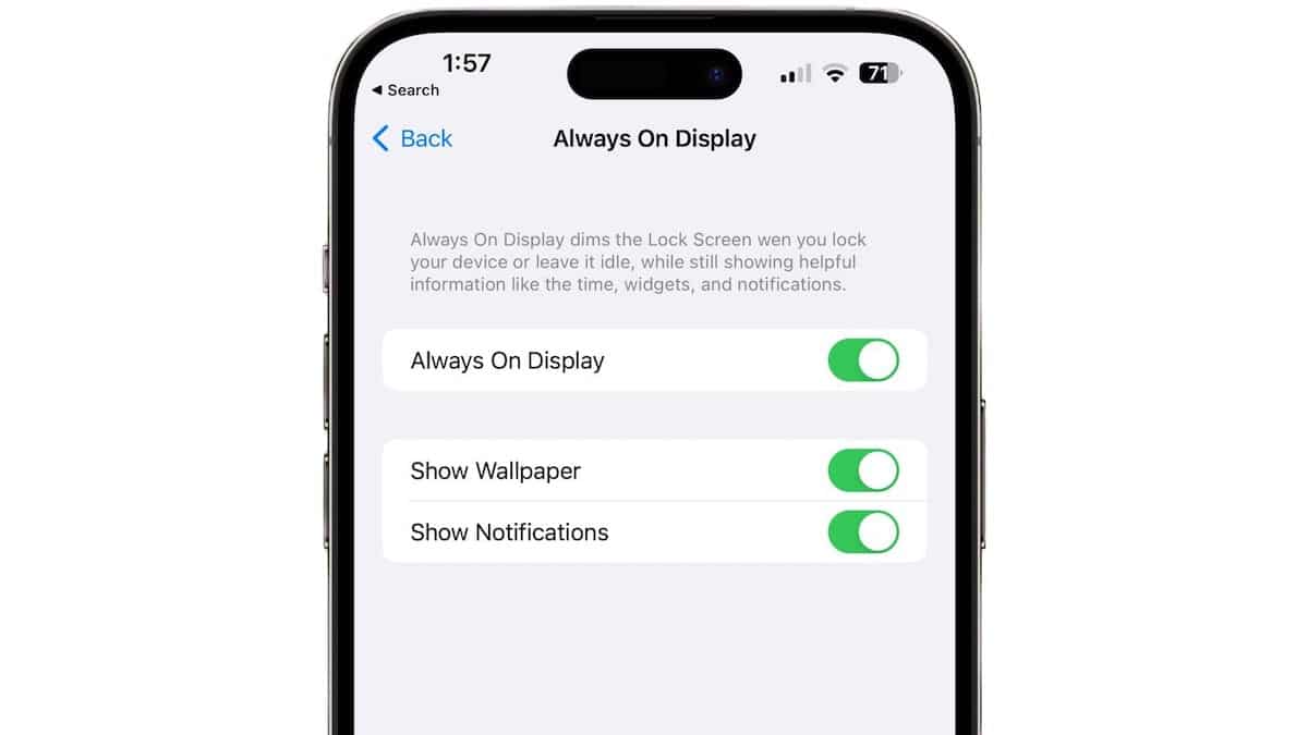iOS 16.2 beta 3 adds more options for AlwaysOn display on iPhone 14