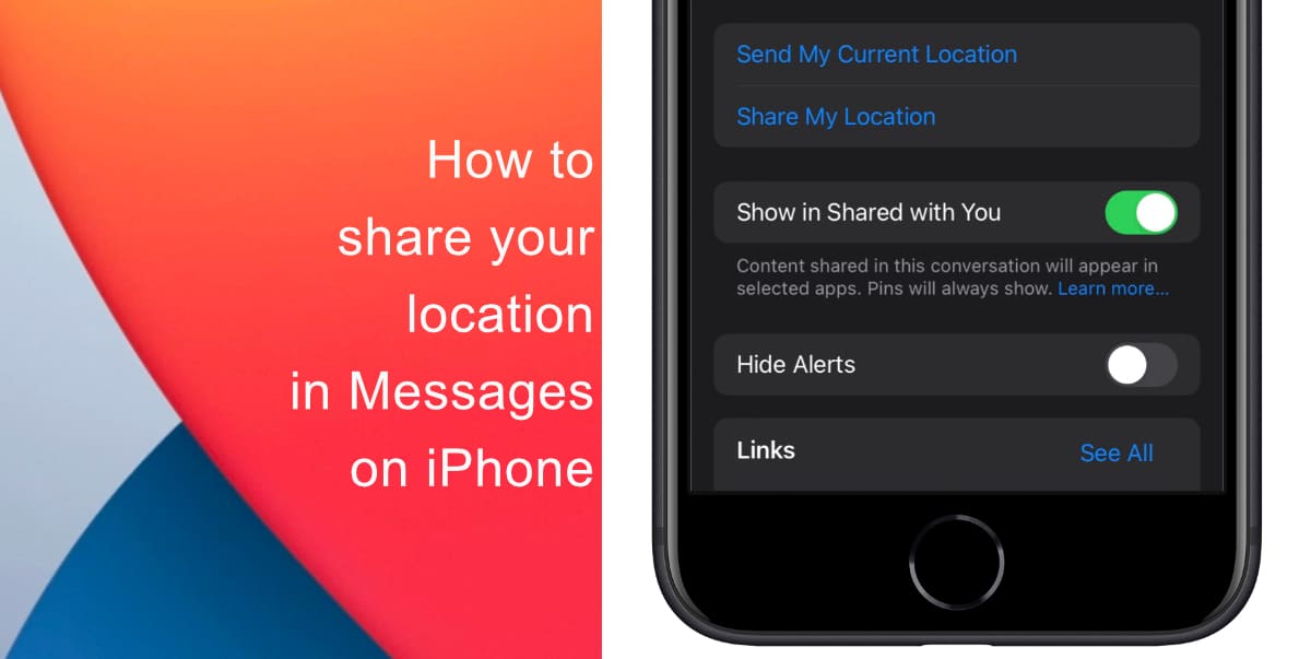 How to share your location in Messages on iPhone iThinkDifferent