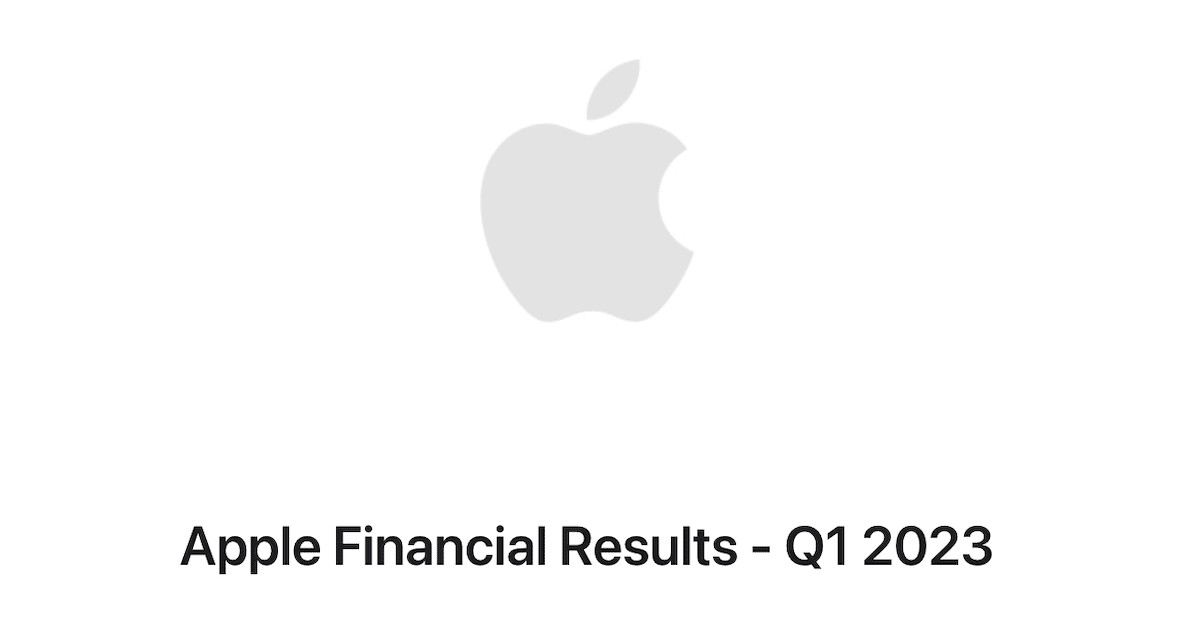 Apple will publish Q1, 2023 earnings report on February 2