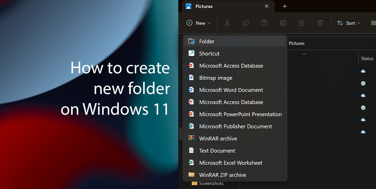 How to create a new folder on Windows 11 iThinkDifferent