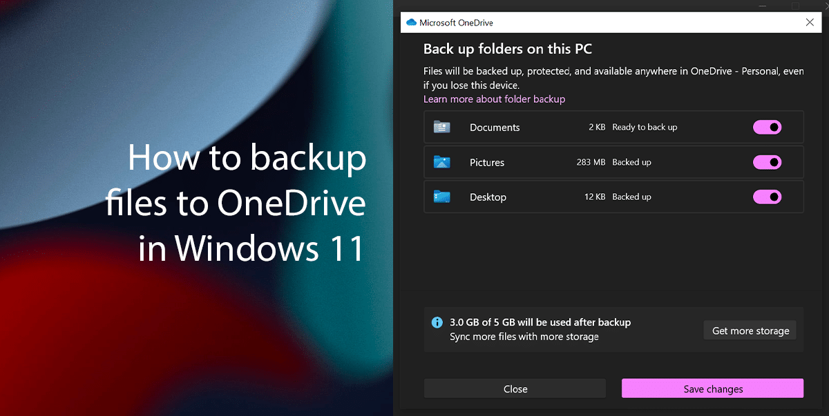 How to backup files to OneDrive in Windows 11 iThinkDifferent
