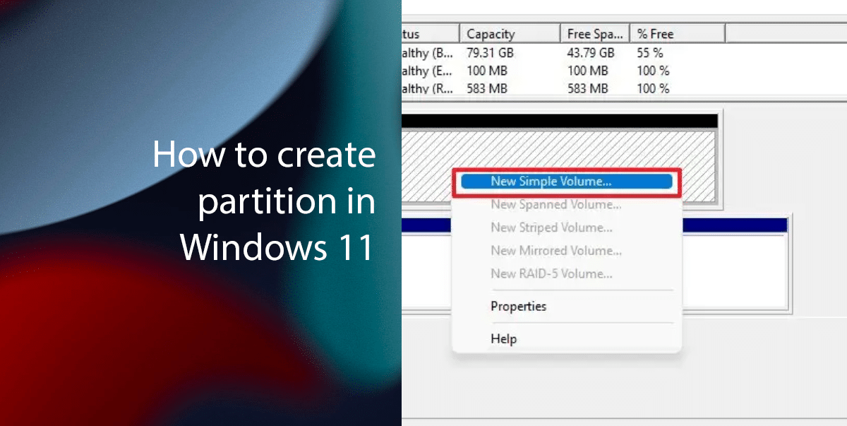 How to create partition in Windows 11 iThinkDifferent