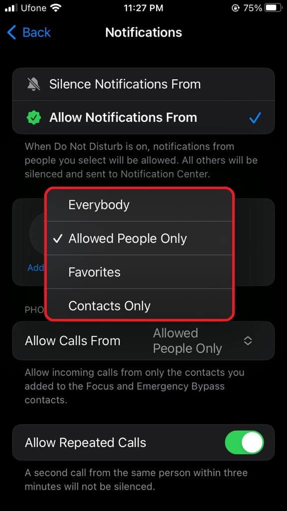 How to allow calls on Do Not Disturb mode on iPhone iThinkDifferent