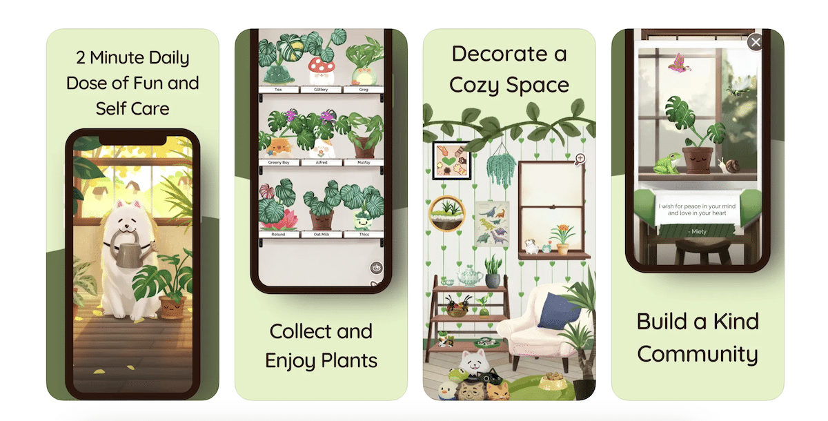 Try 'Kinder World Wellbeing Plants' game on iOS to improve your mental