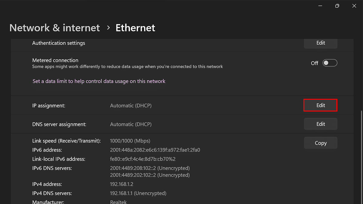 How to remove static IP address in Windows 11 iThinkDifferent