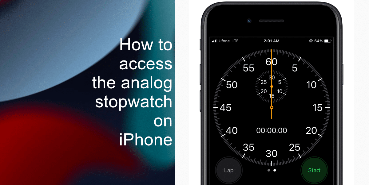 How to access the analog stopwatch on iPhone iThinkDifferent