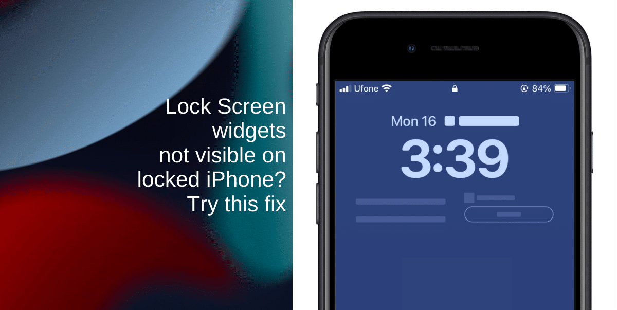 Lock Screen widgets not visible on locked iPhone? Try this fix