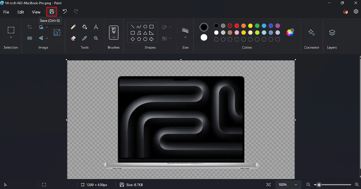 Easiest way to remove image background using Paint app in Windows 11