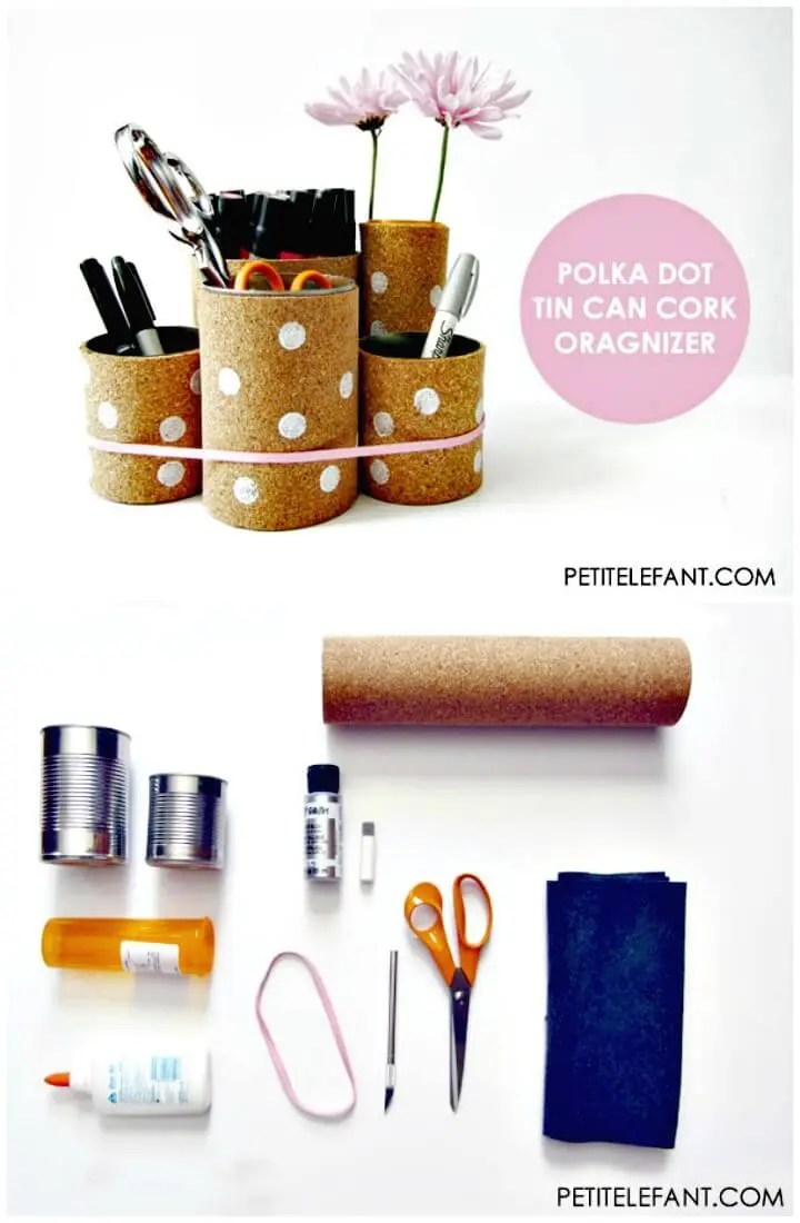 30 Simple and Modern DIY Desk Organizer Ideas • Its Overflowing