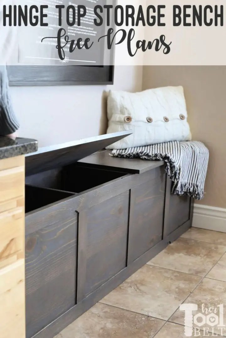 30 Easy To Build DIY Storage Bench Plans For Beginners