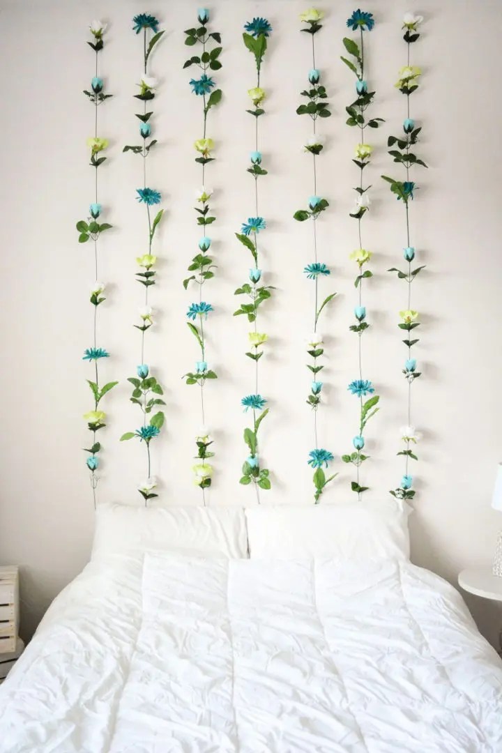 20 Simple DIY Flower Wall Decor Ideas