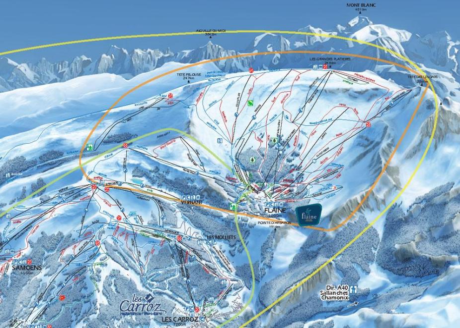 Flaine Piste Map J2Ski