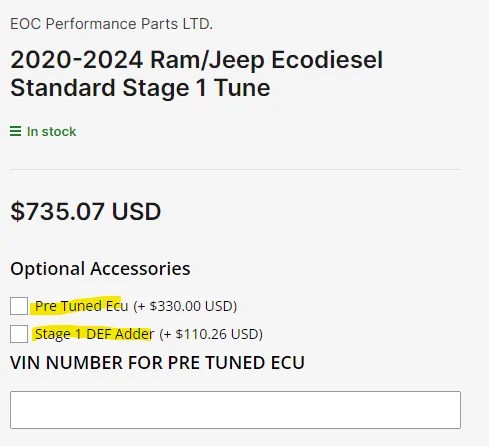 EOC Stage 1 Tune Options - Your experience? | Page 2 | Jeep Gladiator