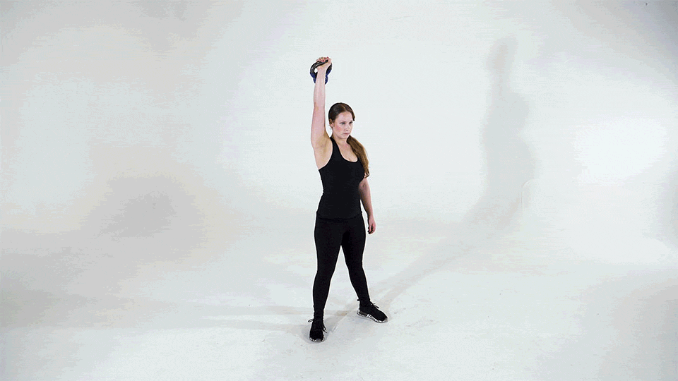 Kettlebell OneArm Overhead Squat JEFIT