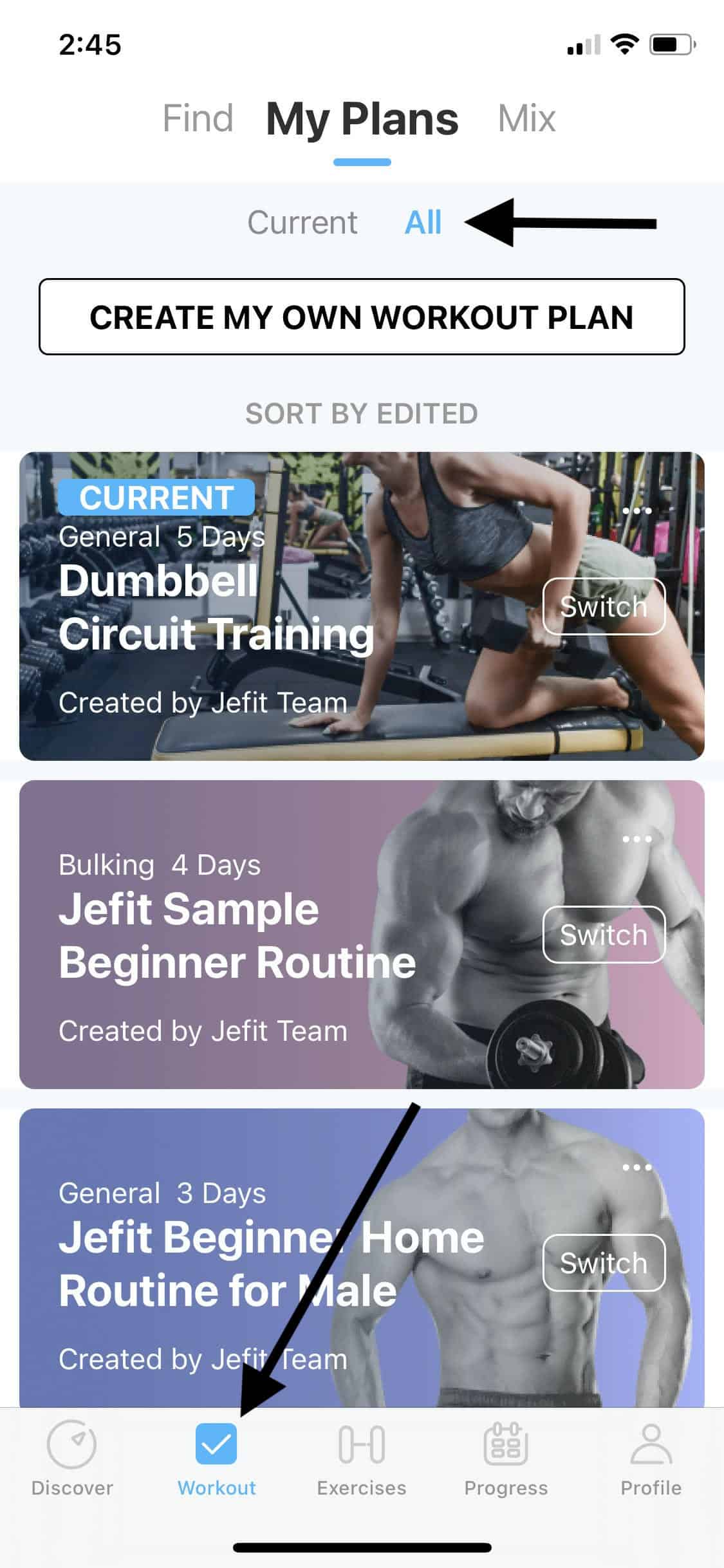 How To Create Custom Workout Plans Jefit 1 Gym / Home workout app