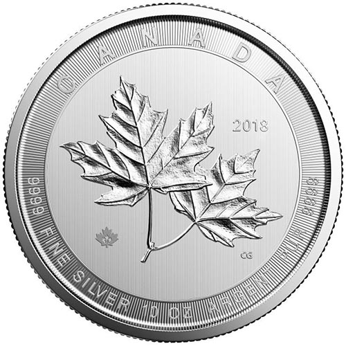 2018 10 oz Canadian Silver Maple Leafs JM Bullion™