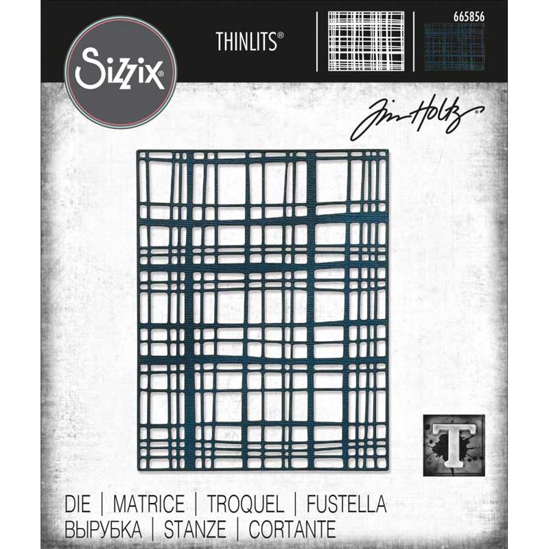 Tim Holtz Sizzix Thinlits Simple Plaid [665856]