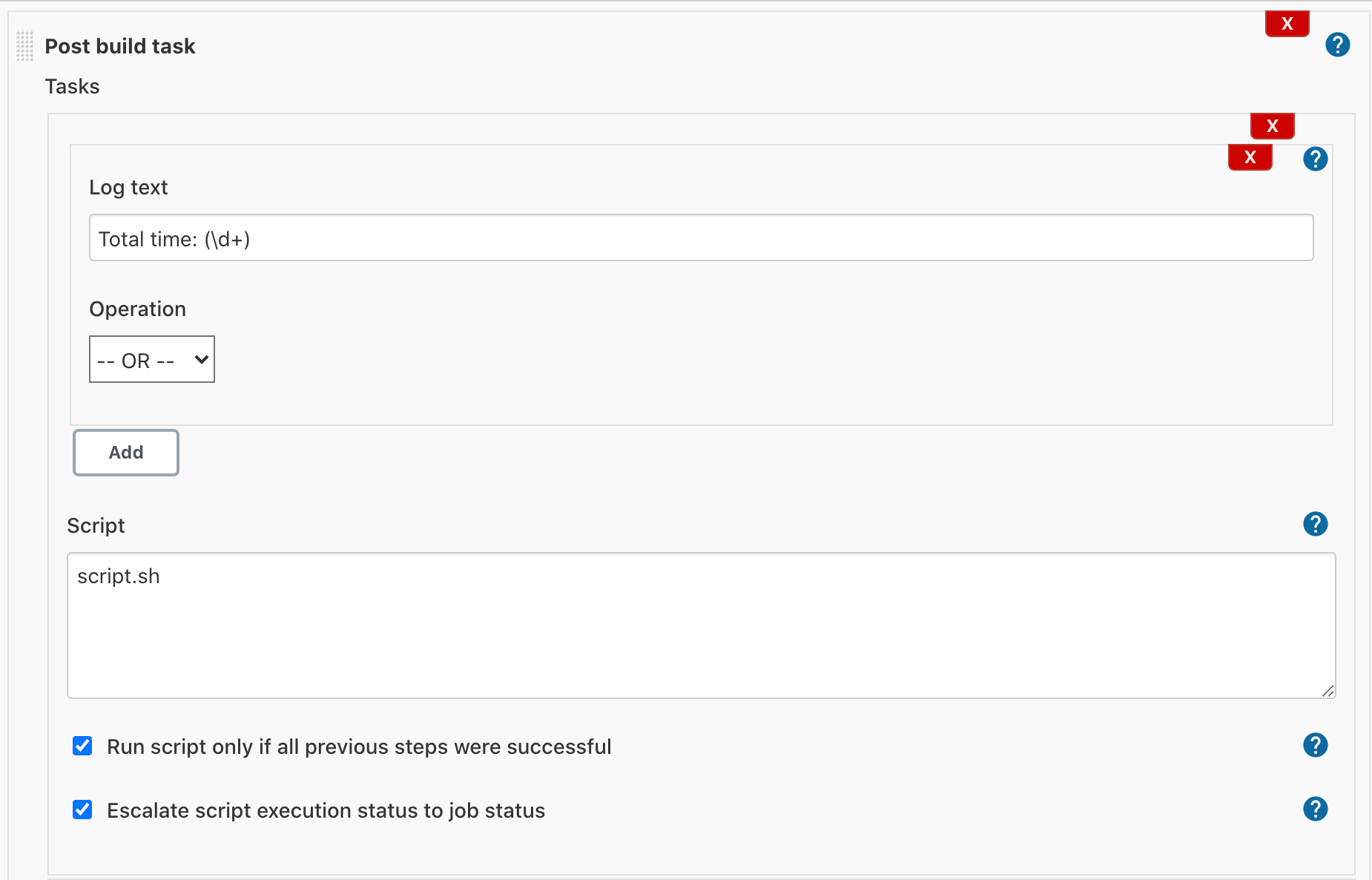 Post build task Jenkins plugin