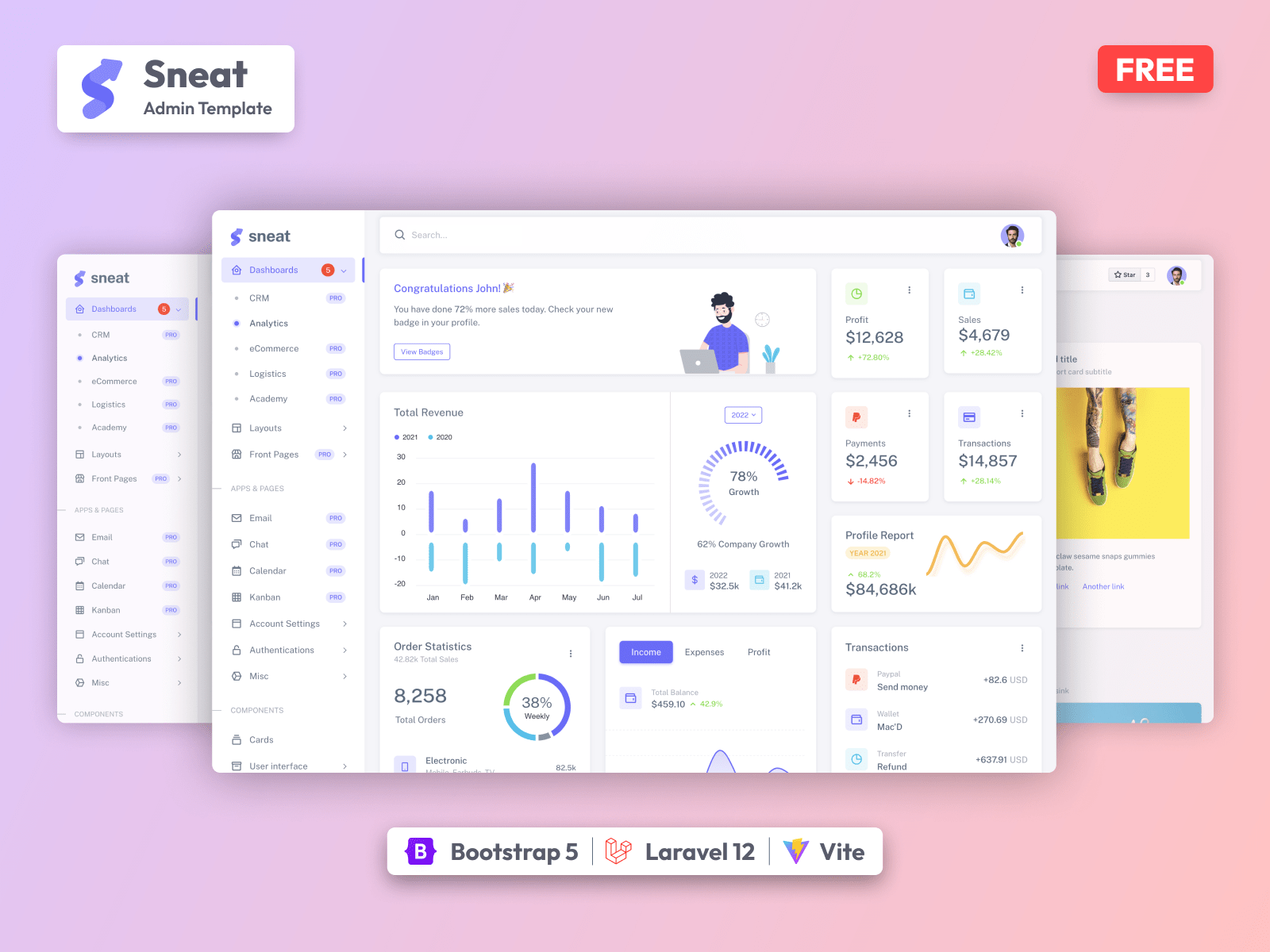 GitHub themeselection/sneatbootstraphtmllaraveladmintemplate