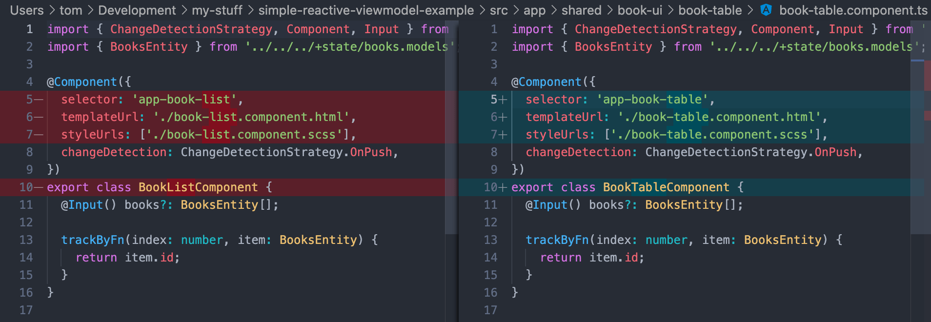 GitHub VS Code Extension Rename Angular Component