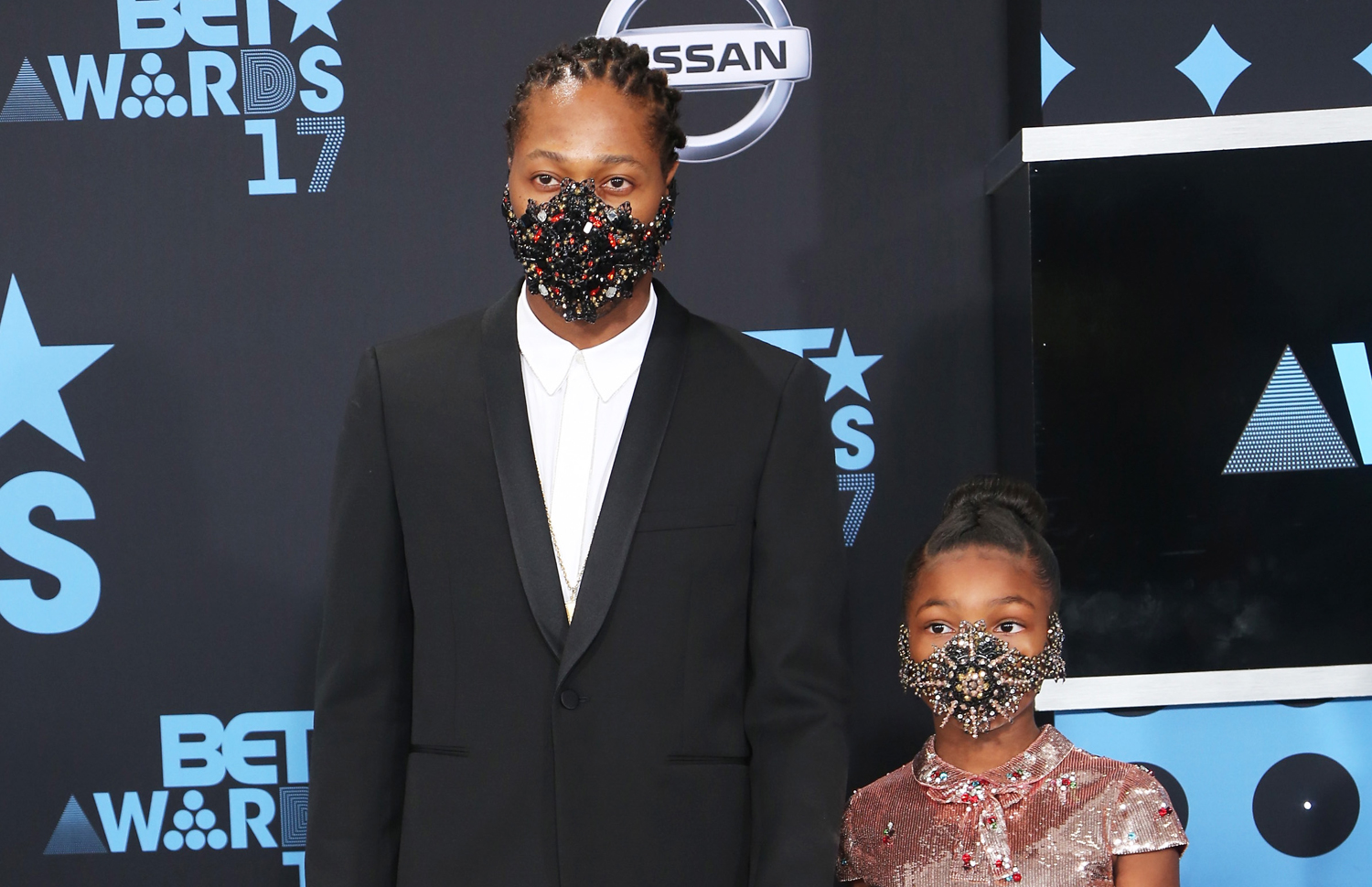 Future & Daughter Londyn Wear Masks to BET Awards 2017 2017 BET