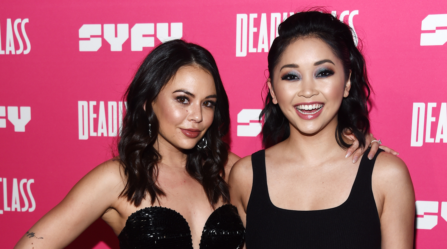 Janel Parrish Supports Lana Condor at ‘Deadly Class’ Premiere