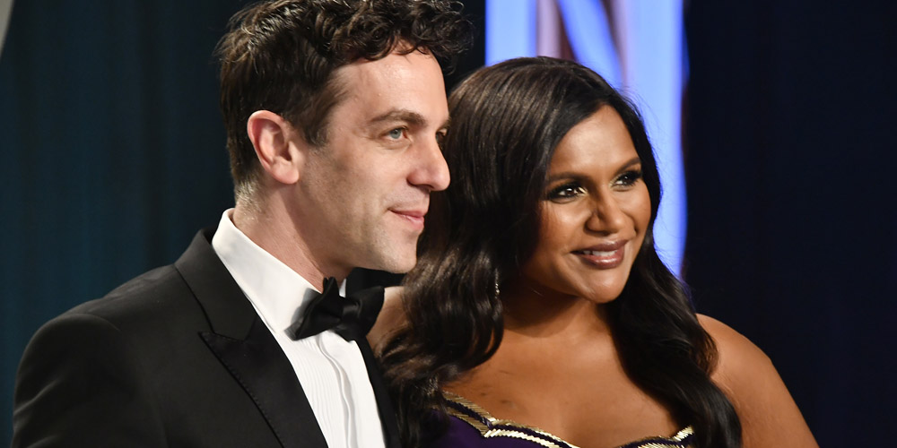 Mindy Kaling & BJ Novak Step Out For Vanity Fair’s Oscar Party 2020