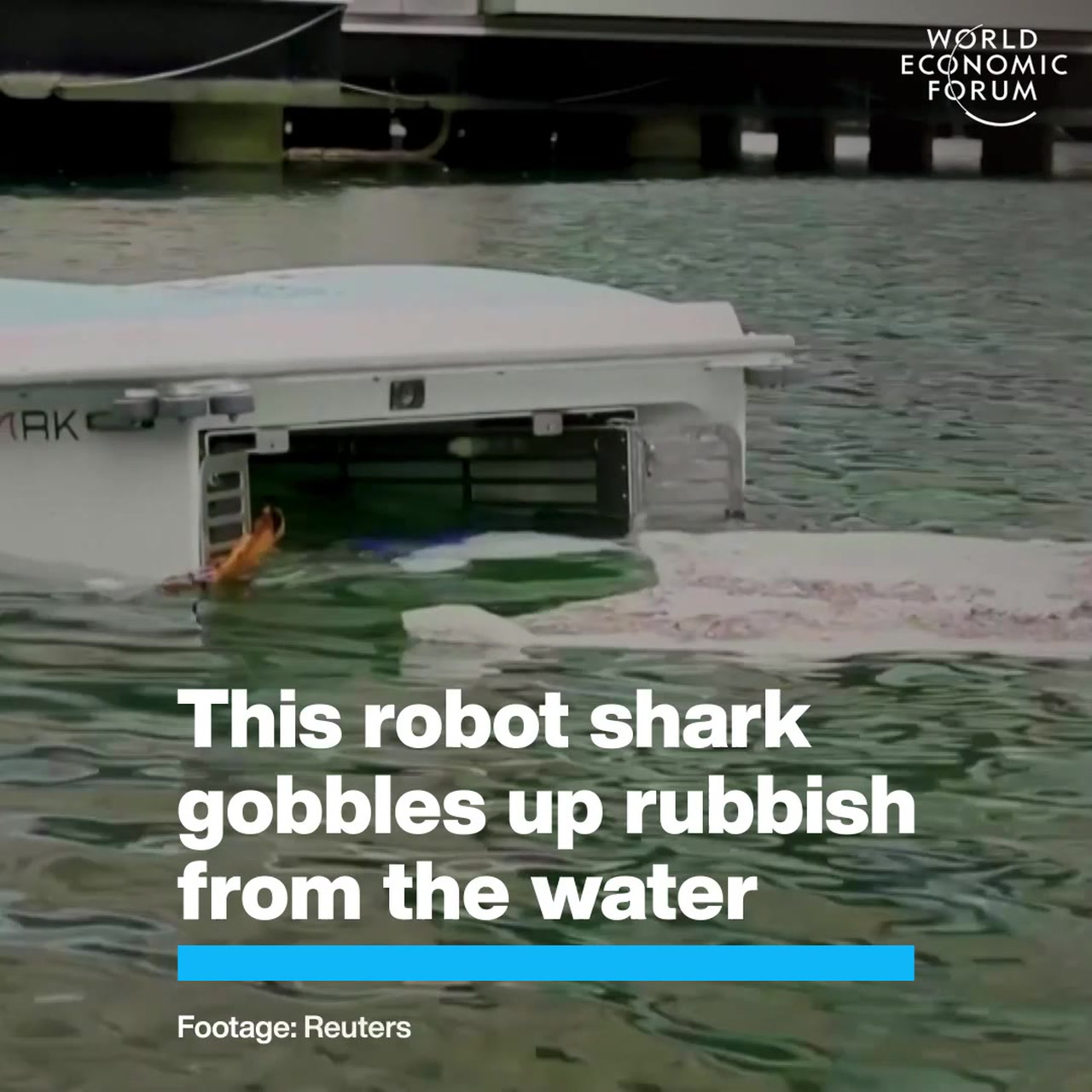This Robot Shark Gobbles Up Rubbish From the Water World Economic Forum