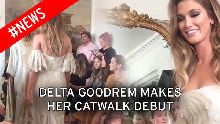 Delta Goodrem turns supermodel for Carla Zampatti in runway debut Down