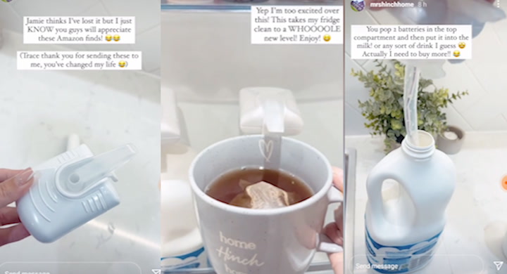 Fans go wild for Mrs Hinch's amazing bargain milk dispensers from