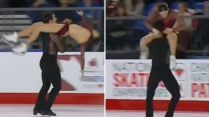Gabriella Papadakis flashes nipple after suffering wardrobe malfunction