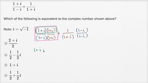 How To Simplify Complex Fractions With Imaginary Numbers